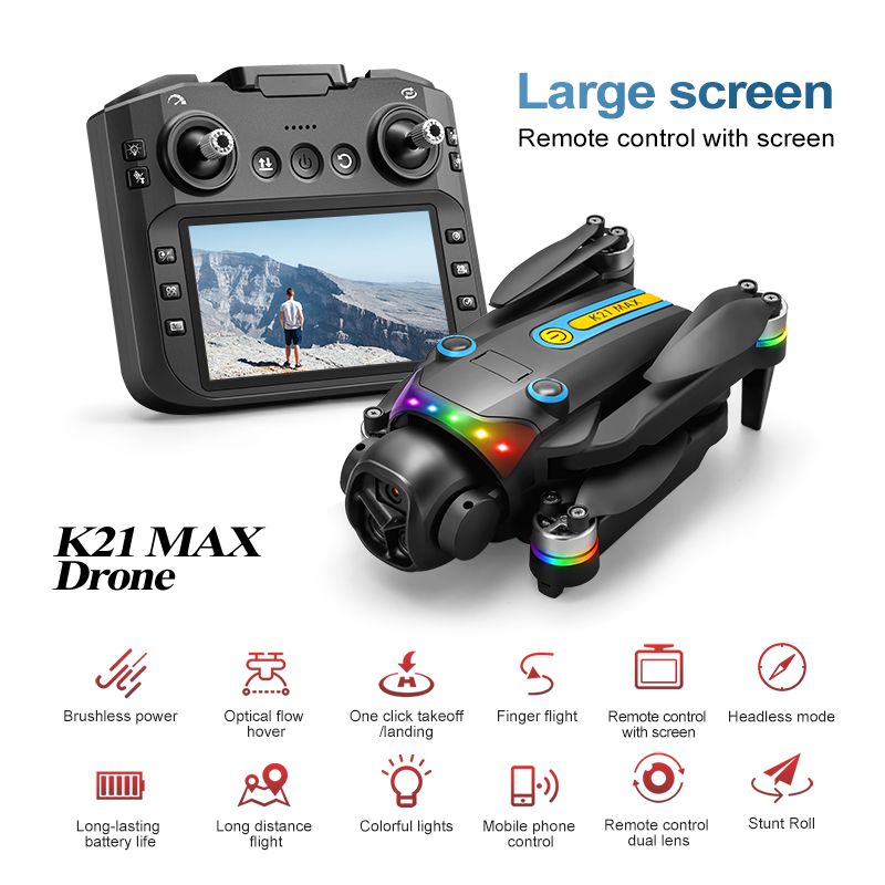 Drone Camera Hd - Drone Aéreo Elétrico para Exterior com