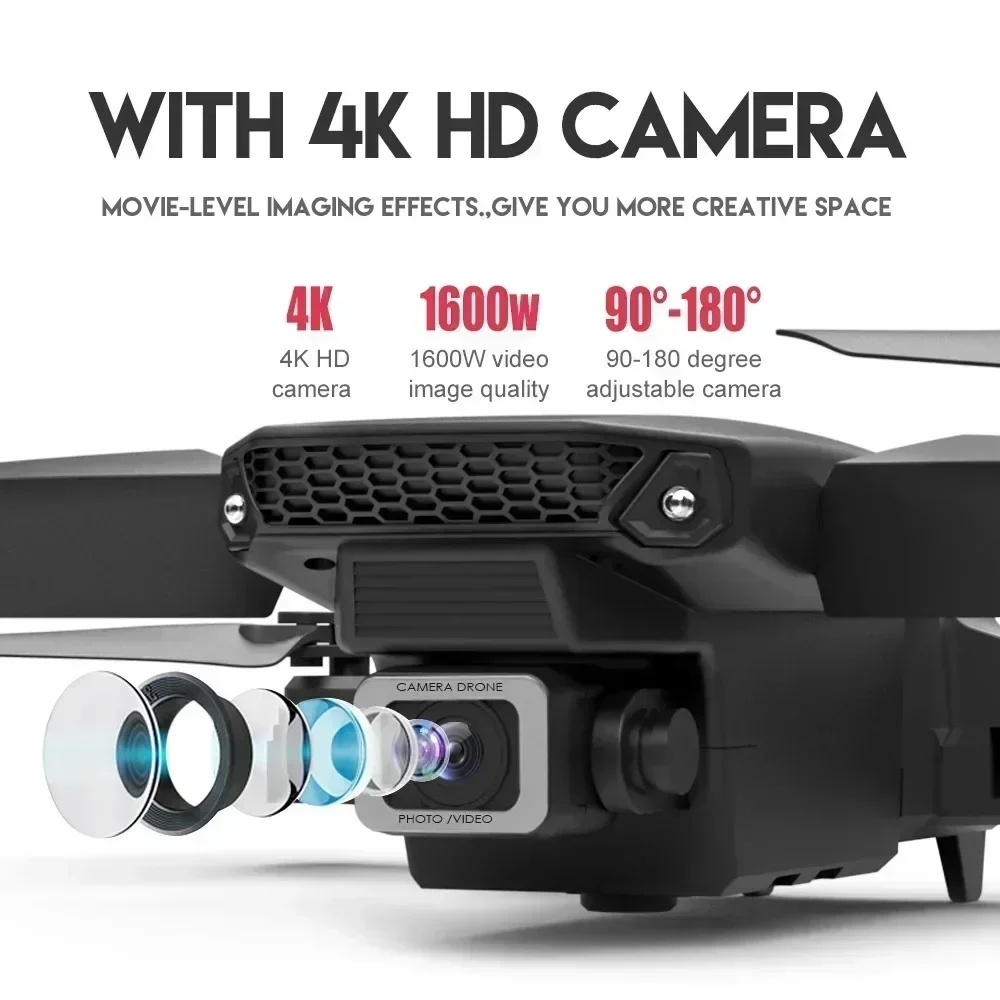 E88 pro wifi fpv drone grande  - Drone Camera Hd avaliação e preço