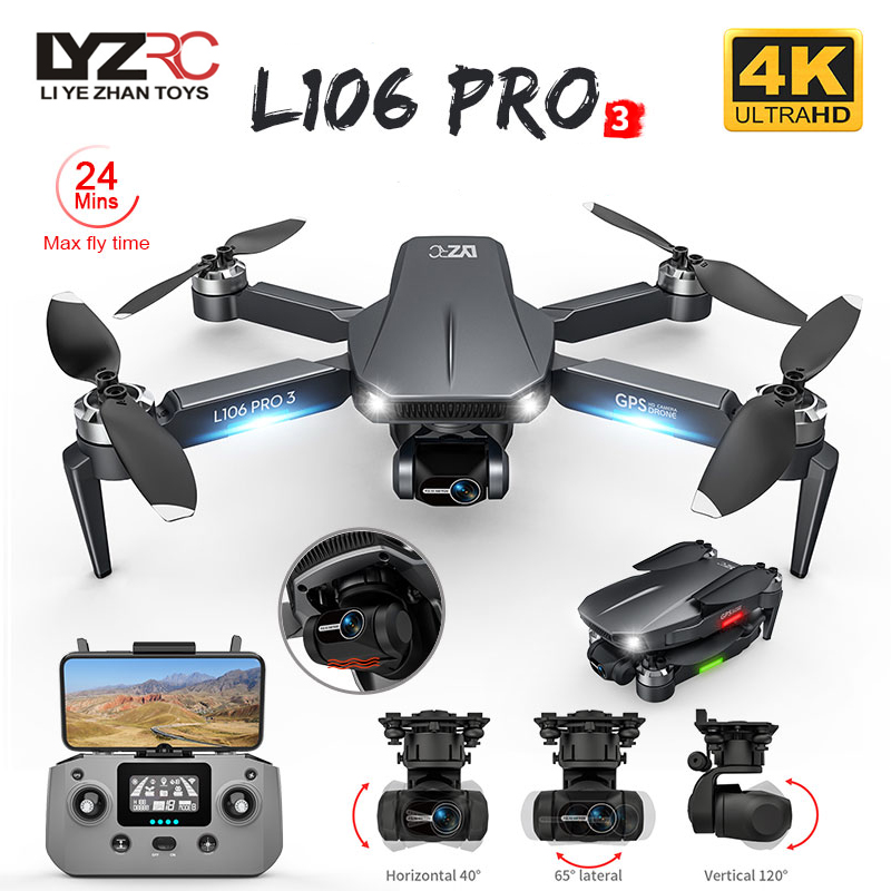 L106 Pro 3 Drone 5G WIFI FPV D - Drone Camera Professional avaliação e preço